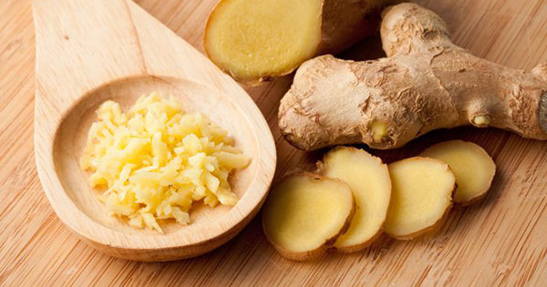 ginger root slices or pulp to impact autoimmune response