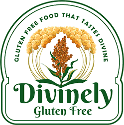 divinely gluten free logo logo for gluten free food that tastes divine