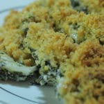 freshly plated divinely gluten free creamy spinach casserole