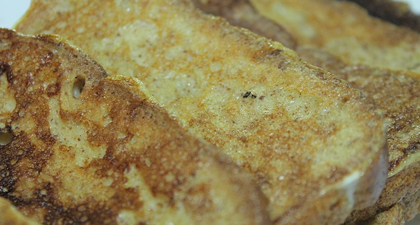 fresh from the griddle gluten free eggnog french toast recipe from divinely gluten free