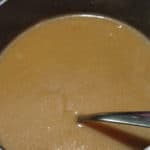 divinely gluten free gravy recipe shown in the pan