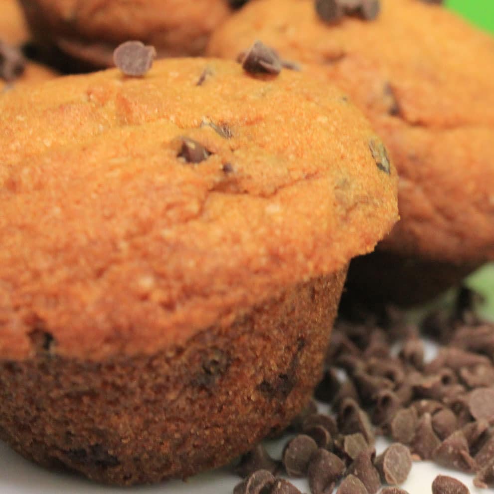 gluten free chocolate chip muffins