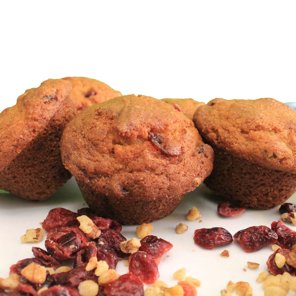gluten free cranberry walnut muffin mix