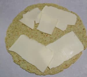prepping gluten free spinach wraps