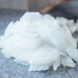 diced onion for gluten free quiche