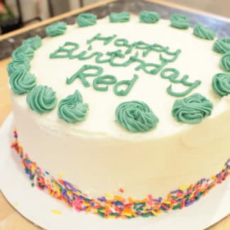 8 inch double layer gluten free birthday cake