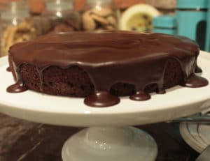 gluten free chocolate raspberry cake