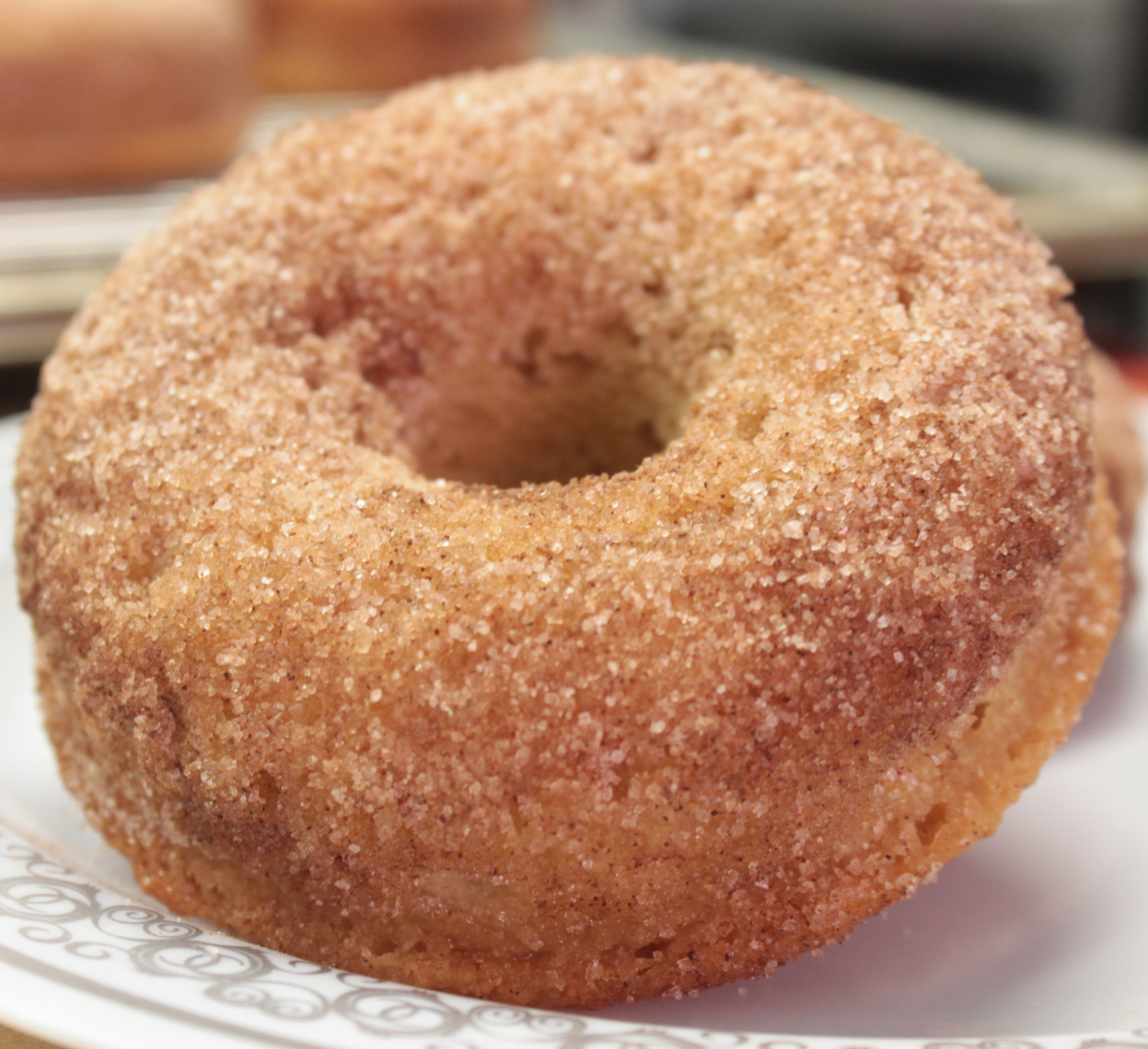 gluten free cinnamon sugar coated donuts