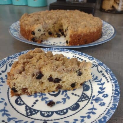 blueberry coffee cake cross section gluten free