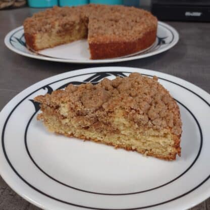 cross section gluten free cinnamon swirl coffee cake