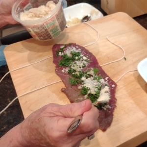 bracciole with parmigiano regianno yum