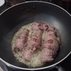 bracciole small seared in oil