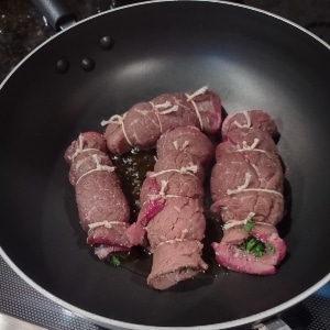 gluten free seared bracciole