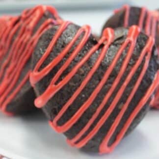 shippable gluten free valentines brownies