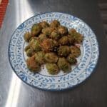 Crispy baked brussel sprouts